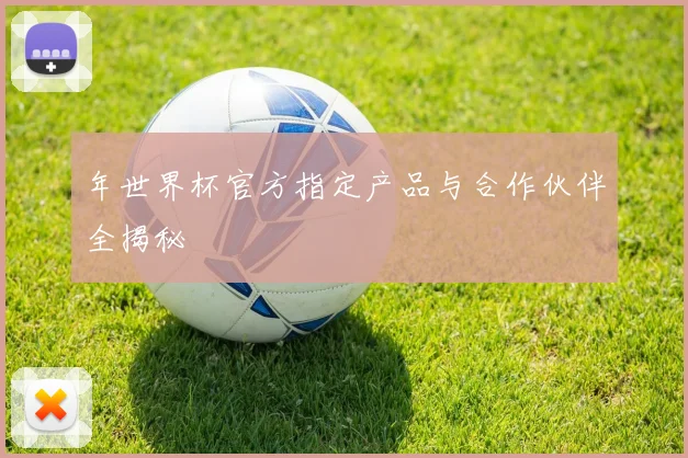 年世界杯官方指定产品与合作伙伴全揭秘